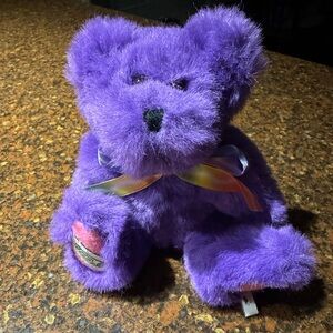 Crayola Vibrant Purple Stuffed Boyds Bear